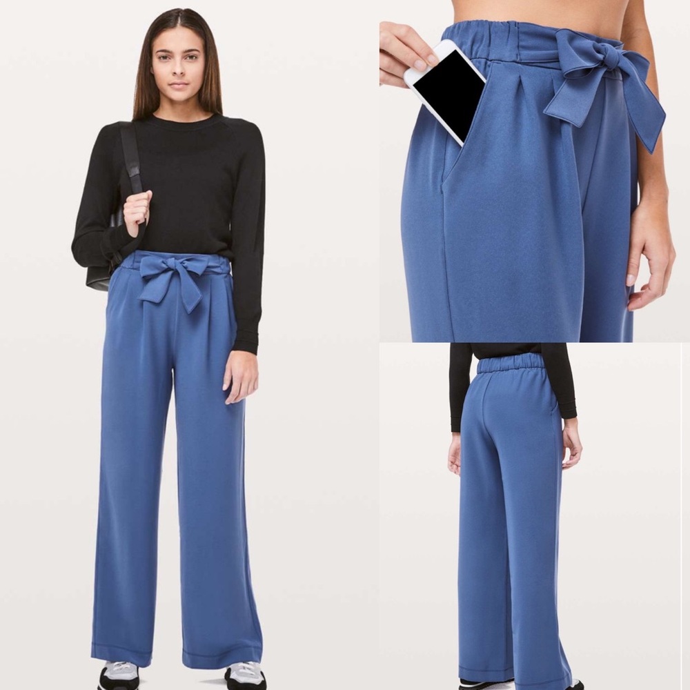 lululemon athletica Blue Wide-Leg Pants